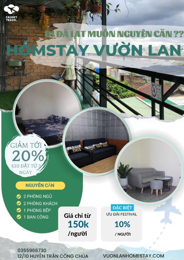 Vuon Lan Homestay Da Lat- Nguyen Can 132M2 Exterior foto